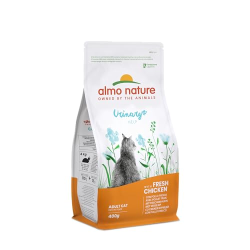 Almo Nature Holistic Functional Urinary Help Trockenfutter für ausgewachsene Katzen mit Huhn 400 g