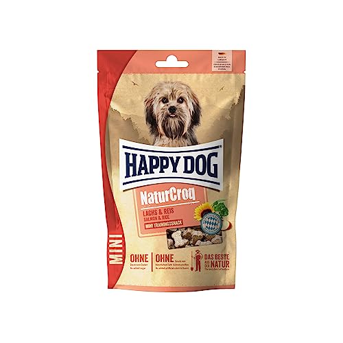 Happy Dog NaturCroq Mini Snack Lachs Reis 100g
