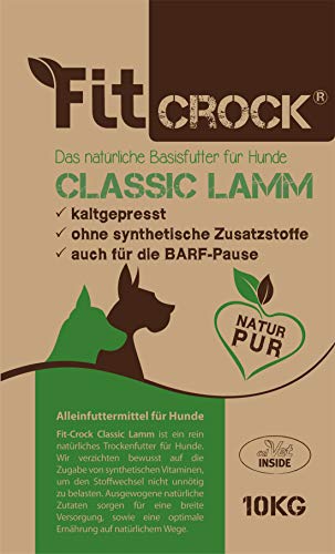  Fit Crock Hundefutter trocken Classic Lamm Maxi 10kg glutenfrei