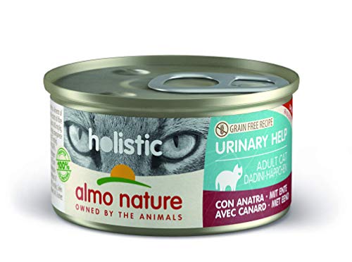 almo nature Holistic Urinary Help mit Ente - Alleinfutter für Erwachsene Katzen Nassfutter 24er Pack 24x85g