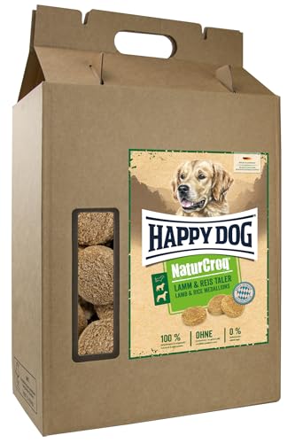 Happy Dog 60743 - NaturCroq Lamm-Reis-Taler - Vollkorn-Snack für mittlere und große Hunde- 5 kg Inhalt