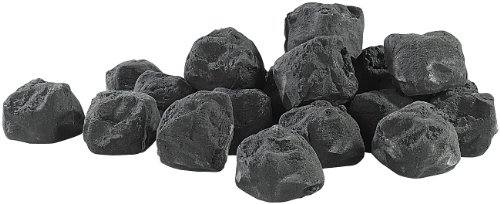  Dekosteine schwarz Steine Öfen schwarz Bioethanol Zubehör