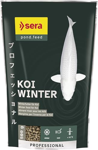 sera KOI Professional Winterfutter 500 g unter 12 C Spezial Koifutter für Koi andere wertvolle Teichfische Futter mit sehr hoher Futterverwertung geringere Wasserbelastung damit weniger Algen