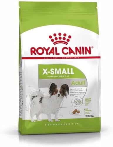 Royal Canin X-Small Adult 3 kg Trockenfutter für ausgewachsene sehr kleine Hunde bis 4 kg Zur Unterstützung des Darms des Felles und der Harnwege