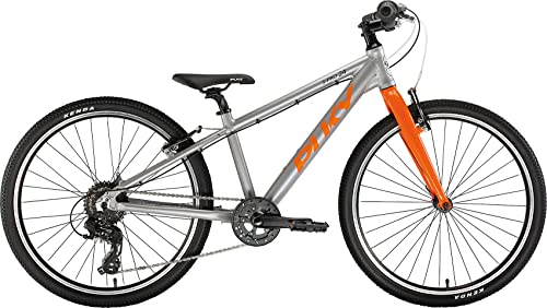 Puky LS-Pro 24-8 Alu Kinder Fahrrad silberfarben orange