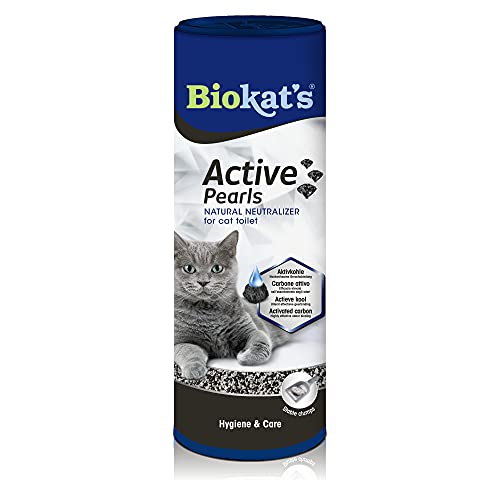 Biokat s Active Pearls   Streuzusatz Aktivkohle verbessert Geruchsbindung und SaugfÃ¤higkeit der Katzenstreu   1 Dose 1x 700 ml