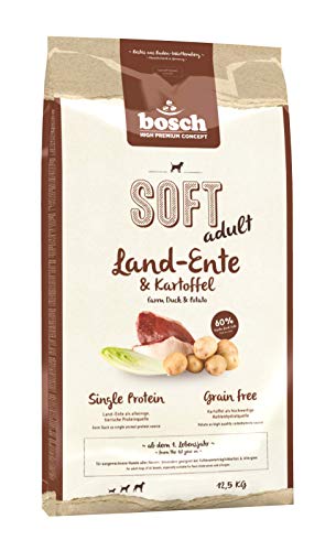  SOFT Land Ente Kartoffel halbfeuchtes Hundefutter Single Protein grain free 1x 12.5