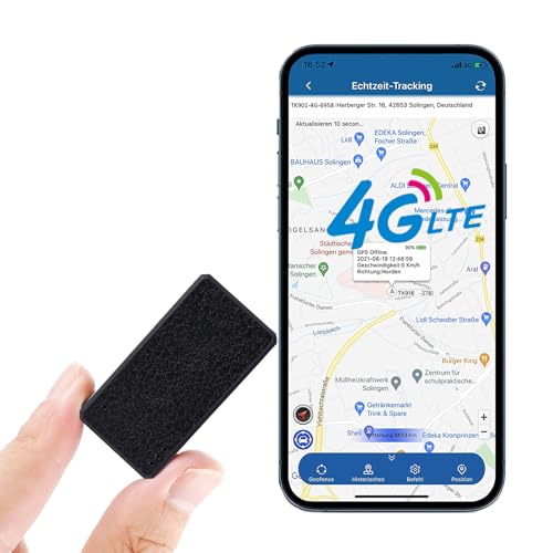 Mini GPS Tracker Tragbare GPS Locator WiFi Positionierung Echtzeit Tracker Anti Verloren Anti Diebstah SOS Tracking Gerät für Auto Fahrzeug Kinder Brieftasche Wichtige Dokumente mit Free App