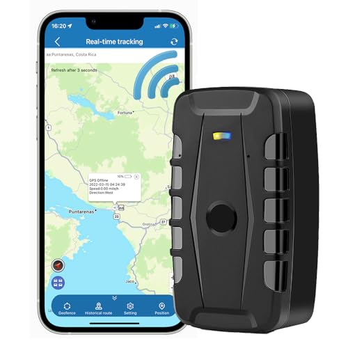 TKMARS TK918 Auto GPS-Tracker 20000mAh. Langlebiger Akku Starkes magnetisches Echtzeit-GPS-Tracking-Gerät funktioniert über SMS APP Webplattform ohne ABO