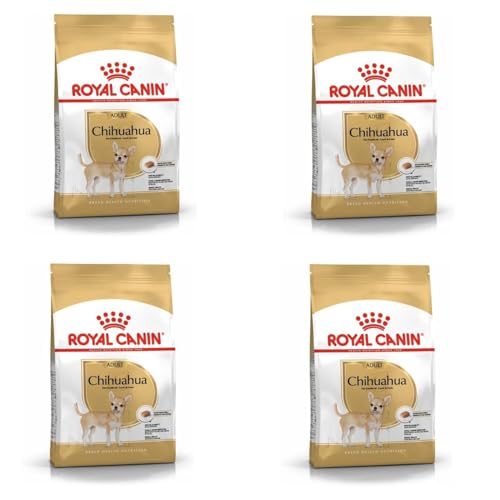 Royal Canin Chihuahua Adult 4er Pack 4 x 500 g Trockenfutter für ausgewachsene Chihuahuas Zur Unterstützung der Stuhlqualität und der Zahngesundheit Hohe Akzeptanz