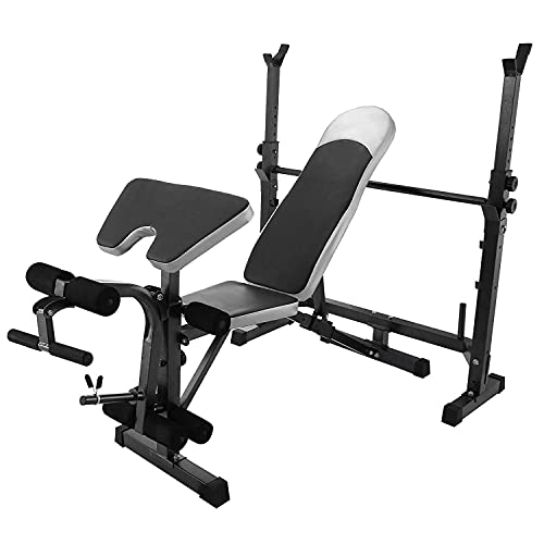  robuste mehrfach klappbare Gewichte Schulter  und Brustpresse Sit up Langhantel Fitness Ganzkörpertraining Trainingsgeräte