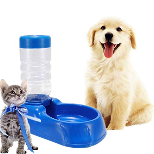 shuxuanltd 380 ml Kapazität Haustiere Trinkwasserbrunnen Wasser Hundenapf Blue