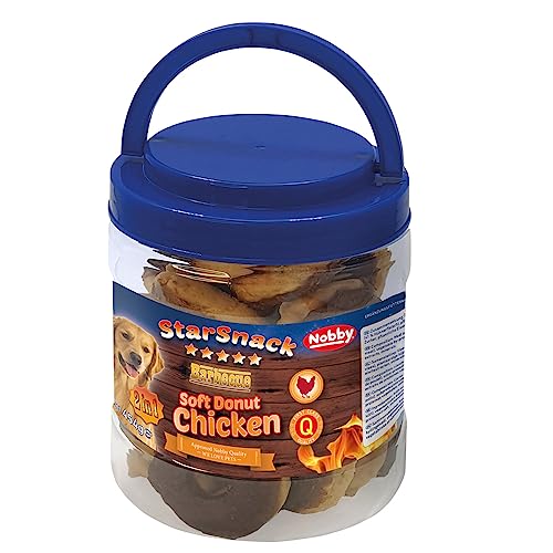 Nobby StarSnack Barbecue Soft Donut Chicken 1 Dose 1 x 454 g 5-6 cm