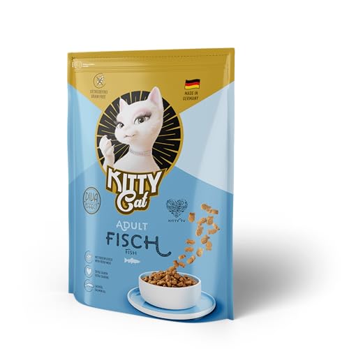 KITTY Cat Fisch Adult 800 g Trockenfutter mit hohem Fleischanteil für ausgewachsene Katzen getreidefreies Katzenfutter mit Taurin und Lachsöl Made in Germany