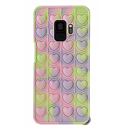 Bakermiche Niedliche Handy-Schutzhülle Dekompressionsspielzeug Fidget Simple Toy Mobile Phone Case Cartoon Puppe Anti Stress Toy Staubdichtes tropffestes Silikon-Handyhülle kompatibel für Galaxy S9