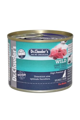 Dr. Clauder s Premium Hundefutter Präbiotische Sorte verschiedene Geschmacksrichtungen 6 x 200 g 6 x 200 g Hirsch