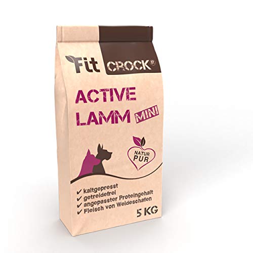 cdVet Fit-Crock Hundefutter trocken Active Lamm Mini 5 kg getreidefrei
