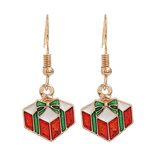 Girls Earrings Weihnachtsbaum Glocke Ohrringe Weihnachten kreative Urlaub Party Ohrringe Schmuck Creolen Frauen c-AI One Size