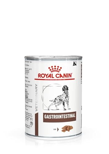 Royal Canin Veterinary Gastrointestinal Mousse 12 x 400 g Diät-Alleinfuttermittel für ausgewachsene Hunde Zur Unterstützung bei akuten Resorptionssto rungen des Darms