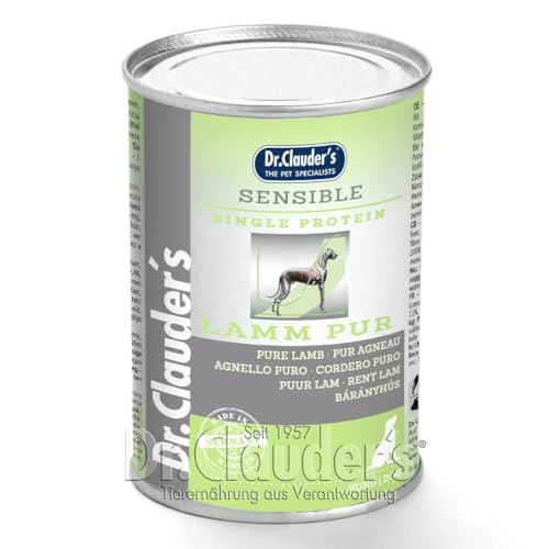 Dr. Clauders Selected Meat Sensible Lamm pur 6X 400g Hundefutter