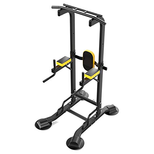 Power Tower Dip Station Klimmzugstange Multifunktionales Heimtrainer Vertikaler Krafttrainer Für Dips Knieheben Klimmzüge Liegestütze Training Fitness