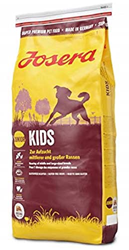 JOSERA Kids 1x 15kg Welpenfutter Geflügel für mittlere große Rassen ohne Weizen Super für wachsende 1er Pack