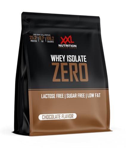 XXL Nutrition   Isolate Zero   Laktosefreies Isolat   90% Eiweiss Laktosefrei Zuckerfrei   Chocolate   1000 Gramm