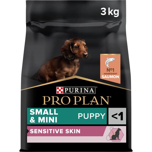 Pro Plan PURINA PRO PLAN Small Mini Puppy Welpenfutter trocken mit OPTIDERMA reich an Lachs 4 Stück x 3kg
