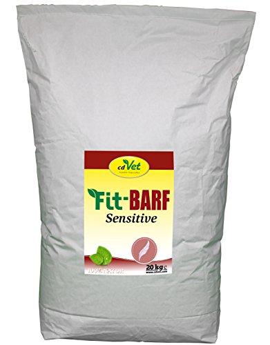 cdVet Naturprodukte Fit-BARF Sensitive 20 kg - Hund Katze - getreidefrei - ausgeglichene Ernährung bei Rohfütterung - Bauchspeicheldrüsen- Nieren- Leber- Reduktionsdiäten - Vitamine - BARFEN