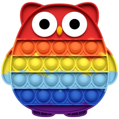 DKDDSSS Pop Bubble Silikon Spielzeug Figetttoys Rainbow Plopper Spielzeug Poppets Spielzeug für Kinder und Erwachsene