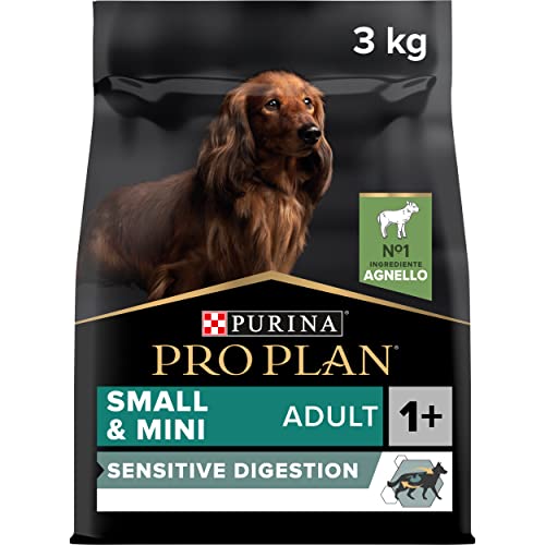 Purina Pro Plan Small Digestion Futtermittel für kleine Hunde Mini Erwachsene Empfindliche Verdauung mit Lamm 4 x 3 kg