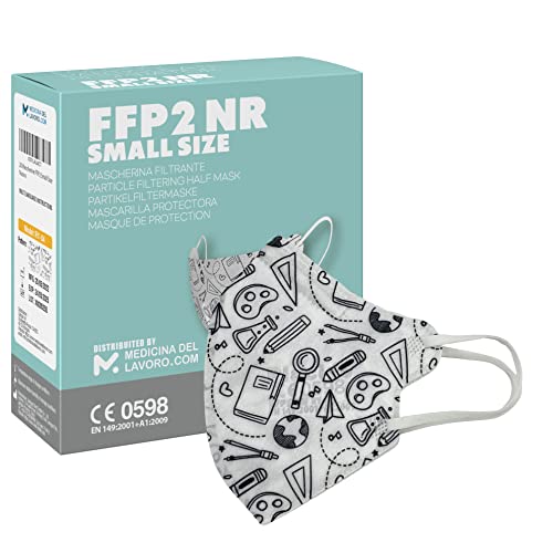 20 FFP2 KN95 Maske Bunt CE Zertifiziert Kleine Größe Small Medizinische Mask mit 4 Lagige Masken Staub- und Partikelschutzmaske Atemschutzmaske mit Hoher BFE-Filtereffizienz 95-20 Stück