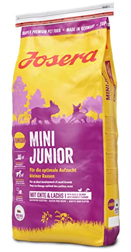 JOSERA MiniJunior 1 x 15 kg Welpenfutter für kleine Rassen für eine optimale Entwicklung Super Premium Trockenfutter für wachsende Hunde 1er Pack