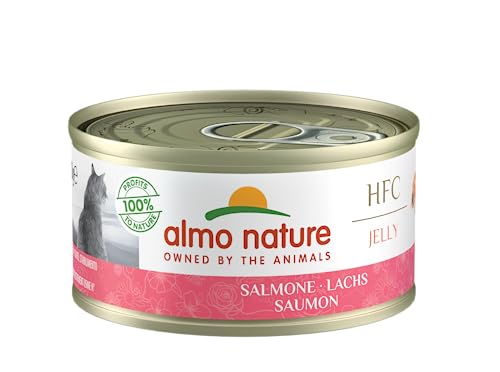 Almo Nature HFC Jelly Katzenfutter nass - Lachs 24er Pack 24 x 70g
