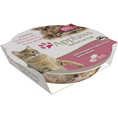 Applaws Katze Schale luxuriöses Thunfischfilet mit Garnelen 10er Pack 10 x 60 g