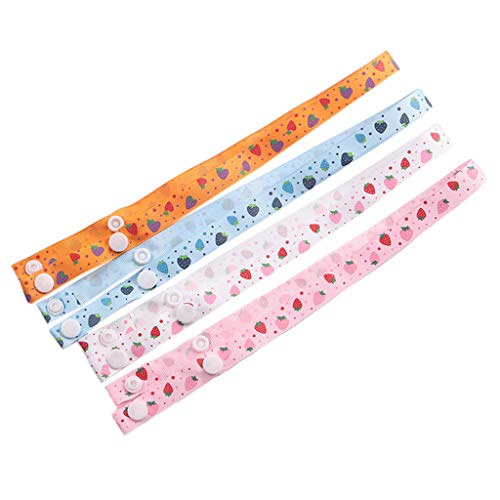 4 Stück Kinder Gesichts Anti Verlust Lanyard Cartoon Erdbeer Band Mundschutz Hängender Hals Winddichtes Seil Schnur Gesicht Anti Verlust Lanyard