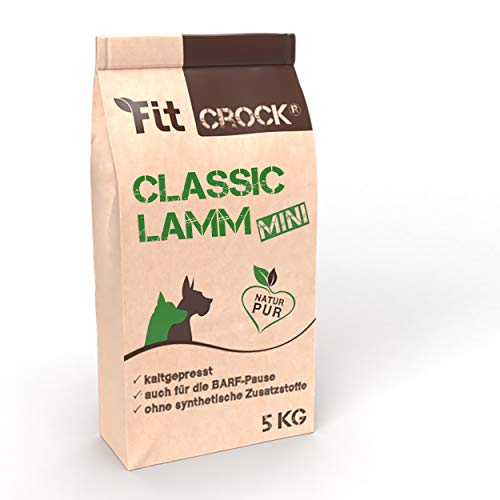 cdVet Fit Crock Hundefutter trocken Classic Lamm Mini 5 glutenfrei