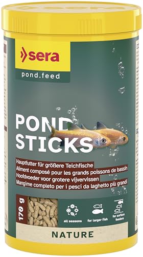 sera Pond Granulat Nature 1000 ml 170 g - Das Granulatfutter für größere Teichfische