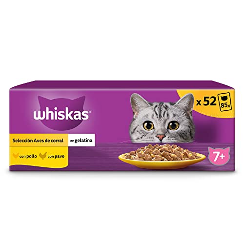 Whiskas Nassfutter in Gelee für Katzen Vogelauswahl 13 x 4 Beutel x 85 g