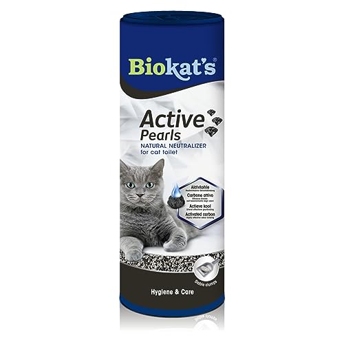 Biokat s Active Pearls   Streuzusatz Aktivkohle verbessert Geruchsbindung und Saugfähigkeit der   1 Dose 1x 700 ml
