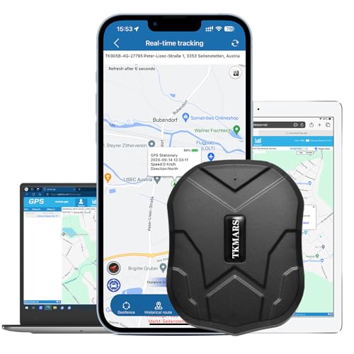 TKMARS TK905 Auto GPS-Tracker 5000mAh Akku magnetisches Ortungsgerät funktioniert über SMS APP Webplattform ohne ABO GPS-Sender geeignet für Pkw LKW Flotten