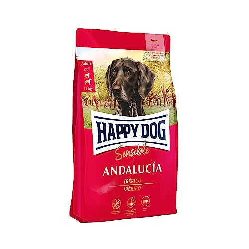 Happy Dog 60697 - Sensible Andaluc a Ib rico-Schwein - Trockenfutter für ausgewachsene Hunde - 2 8 kg Inhalt