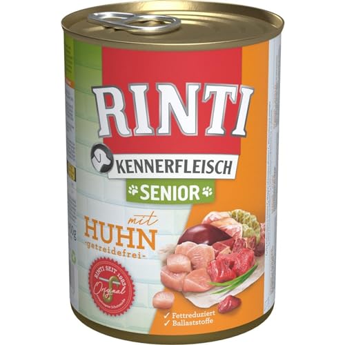 Rinti Kennerfleisch Senior Huhn 400g - Sie erhalten 12 Packung en Packungsinhalt 0 4 kg