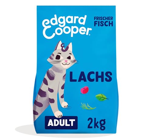 Edgard Cooper für Lachs 2kg Getreidefrei voll von frischem Fisch und natürlichen Zutaten geeignet für sterilisierte und aktive