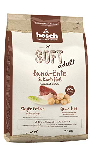  SOFT Land Ente Kartoffel halbfeuchtes Hundefutter für Single Protein grain free 1x 2.5