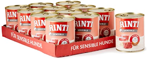 Rinti Hundefutter Sensible Rind Reis 800 g 12er Pack 12 x 800 g