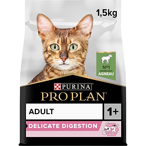 Purina Pro Plan Erwachsene 1 Delicate Verdauung Reich an Lamm Trockenfutter Katze 1 5 kg Beutel