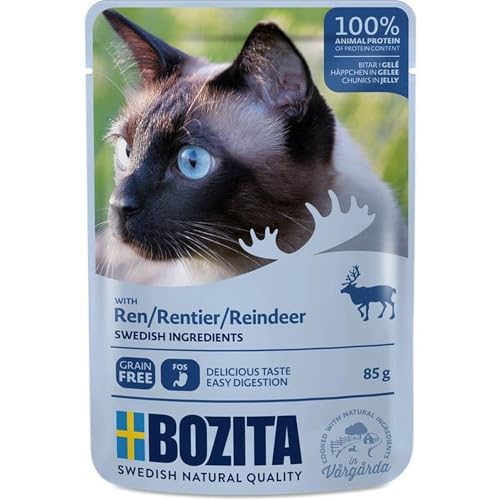 Bozita Häppchen in Gelee mit Rentier 12x 85g