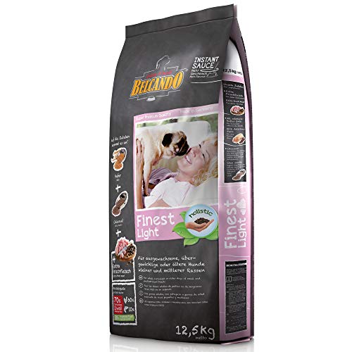 Belcando Finest Light 12 5 kg Hundefutter Trockenfutter für kleine mittlere übergewichtige Hunde Alleinfuttermittel für Hunde ab 1 Jahr