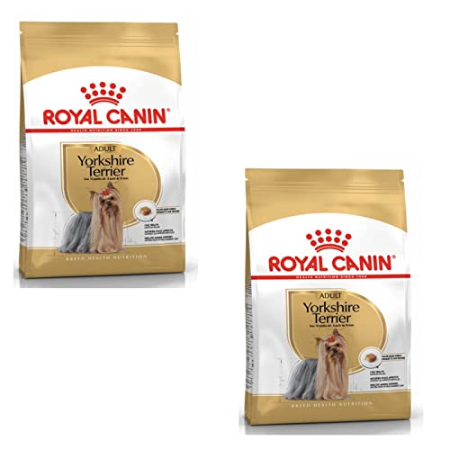 Royal Canin Yorkshire Terrier Adult Doppelpack 2 x 500 g Trockenfutter für ausgewachsene Yorkshire Terrier Ab dem 10. Monat Zur Unterstützung des gesunden Alterns